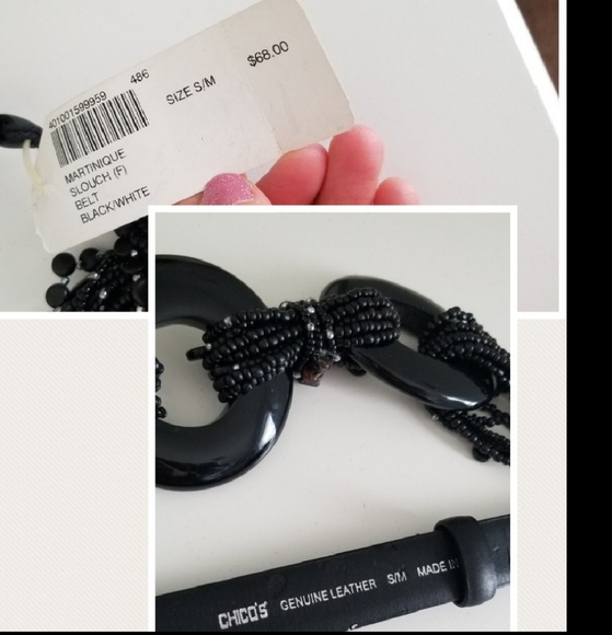🚫Chico's Medallion Beaded Belt NEW - Picture 2 of 2
